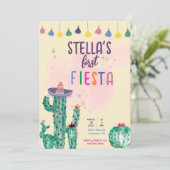 eerste uitnodiging voor de eerste verjaardag van F (Staand voorkant)