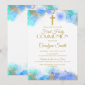 Eerste uitnodiging voor de Heilige Communie (Voorkant / Achterkant)