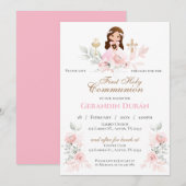 Eerste uitnodiging voor de Heilige Communie (Voorkant / Achterkant)