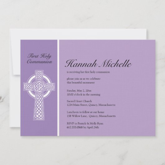 Eerste uitnodiging voor de Heilige Communie (Voorkant)