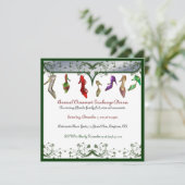 Eerste uitnodigingen voor kerstversiering (Staand voorkant)