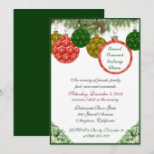 Eerste uitnodigingen voor kerstversiering (Voorkant / Achterkant)