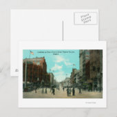 Eerste Uitzicht van Pioneer Avenue Briefkaart (Voorkant / Achterkant)