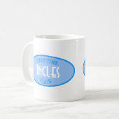 Eerste Uncles Club (blauw) Koffiemok (Voorkant links)