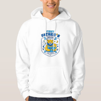 Eerste Vaderdag 2026 Beste Welp Papa Hoodie