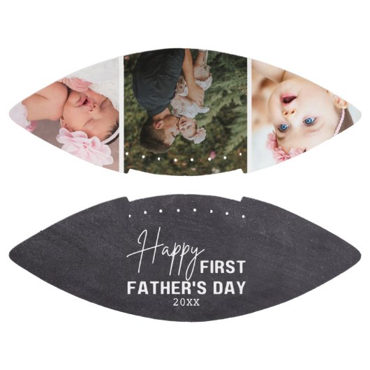 Eerste Vaderdag 3 Foto-collage-alkbord American Football (Panelen)