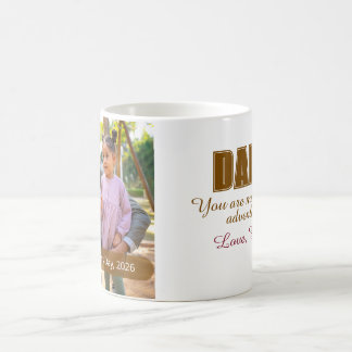 Eerste Vaderdag Aangepaste Foto Dada Mijlpaal Koffiemok