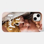 Eerste Vaderdag aangepaste foto ik hou van papa Case-Mate iPhone Case (Achterkant (horizontaal))