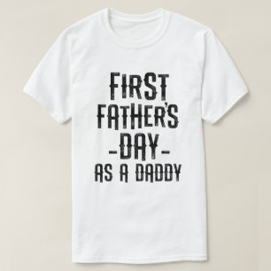 Eerste vaderdag als een pappa grappige nieuwe papp t-shirt
