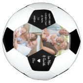 Eerste vaderdag als Papa 2 Foto gepersonaliseerd Voetbal (Gedraaid)