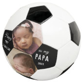 Eerste Vaderdag als Papa 2 Fotocollage opa Voetbal (Drie kwart)