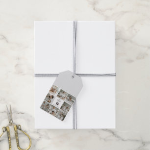Eerste Vaderdag – Baby Footprints & Pink Hearts Cadeaulabel