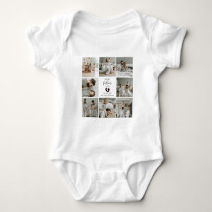 Eerste Vaderdag – Babyvoetafdrukken en Roze Harten Romper
