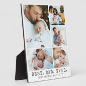 Eerste vaderdag BESTE DAG OOIT Foto Collage Fotoplaat (Zijkant)