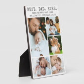 Eerste vaderdag BESTE DAG OOIT Foto Collage Fotoplaat (Zijkant)