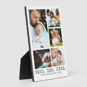 Eerste vaderdag BESTE DAG OOIT Foto Collage Fotoplaat (Zijkant)