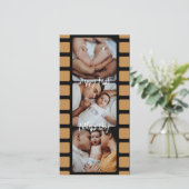 Eerste Vaderdag Filmstrip Foto Raster Nieuwe Vader (Staand voorkant)