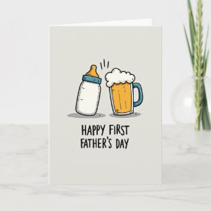 Eerste Vaderdag Fleskaart Kaart