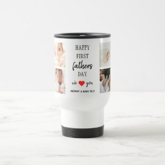 Eerste Vaderdag fotocollage | Dad Travel Mug Reisbeker