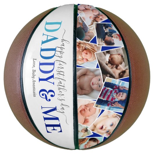 Eerste Vaderdag Fotocollage Keepomwille Basketbal (Verticaal)