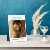 Eerste Vaderdag Fotoplaquette - De dag dat we elka Fotoplaat (Zijkant)