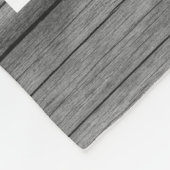 Eerste Vaderdag grijs hout 8 Foto collage Fleece Deken (Hoek)