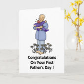 Eerste Vaderdag Kaart (Gele Bloem)