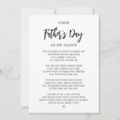 Eerste Vaderdag Kaart van Baby (Voorkant)