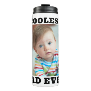 Eerste Vaderdag Koelste Papa Ooit Baby Foto Cool Thermosbeker