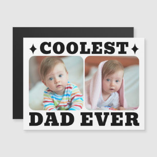 Eerste Vaderdag Koelste Papa Ooit Baby Foto Koel