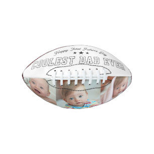 Eerste Vaderdag Koelste Papa Ooit Baby Foto Koel American Football