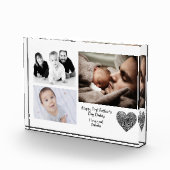 Eerste vaderdag liefde je vaders fotoblok (Rechts)