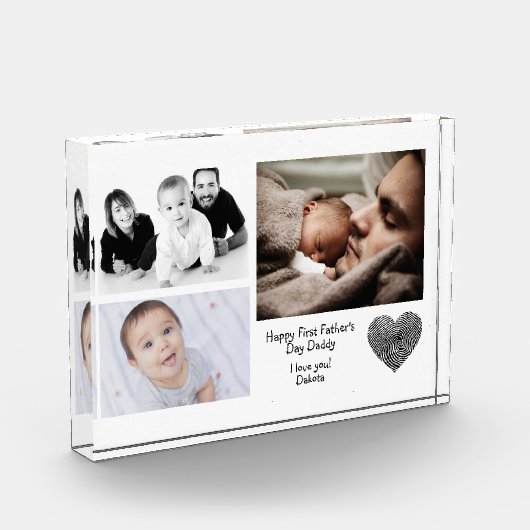 Eerste vaderdag liefde je vaders fotoblok (Links)