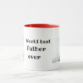 Eerste vaderdag naar Wereld beste vader Mok (Midden)