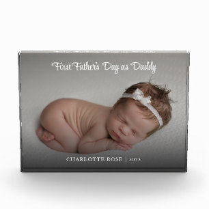 Eerste vaderdag Nieuw pap Baby Foto blok