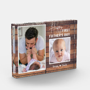 Eerste Vaderdag nieuwe vader 2 Foto Pallet Wood P