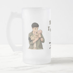 Eerste Vaderdag Papa sinds 2026 Anime Stijl Matglas Bierpul