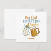 Eerste Vaderdag samen – Bier & Baby (Voorkant / Achterkant)