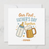 Eerste Vaderdag samen – Bier & Baby (Voorkant)