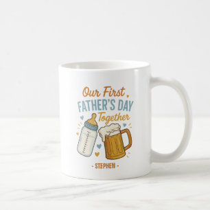 Eerste Vaderdag samen – Bier & Baby Koffiemok