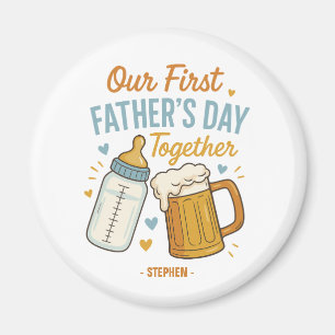 Eerste Vaderdag samen – Bier & Baby Magneet