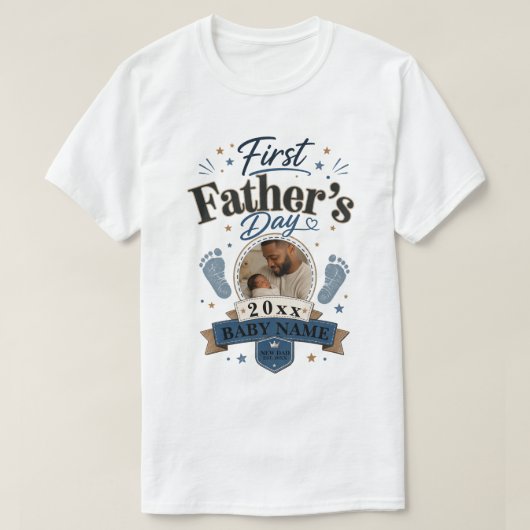 Eerste Vaderdag T-shirt (Design voorkant)