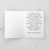 Eerste Vaderdag van Son - Stretching Baby Boy Kaart (Binnen)