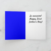 Eerste Vaderdag-Wenskaart Kaart (Binnen)