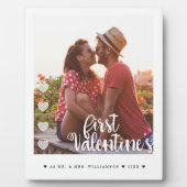 Eerste Valentijnsdag als meneer en mevrouw Minimaa Fotoplaat (Voorkant)