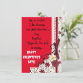 Eerste Valentijnsdag Kaart (Staand voorkant)