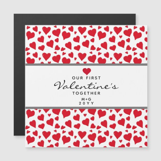 Eerste Valentijnsdag samen hartstikke gepersonalis (Voorkant / Achterkant)