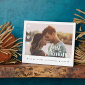 Eerste Valentijnse foto van Mr & Mrs. Fotoplaat (Zijkant)