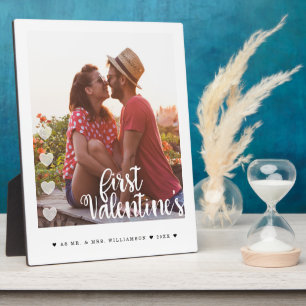 Eerste Valentijnse foto van Mr & Mrs. Fotoplaat