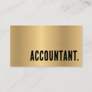Eerste vals goud accountant visitekaartje
